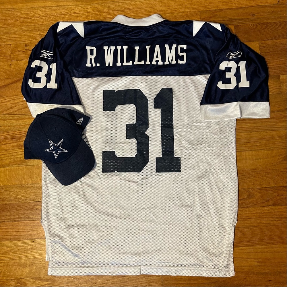 Licensed Reebok Dallas Cowboys Throwback Roy Williams Jersey- Men’s Large